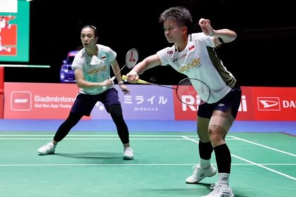 Perjuangan Ana/Trias terhenti di babak 16 besar Japan Open 2026 setelah kalah dari pasangan Taiwan Hsu Yin-Hui/Lin Jhih Yun.