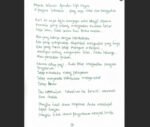 Surat tulisan tangan Menteri PAN-RB Rini Widyantini mengajak ASN tetap menjadi cahaya, menjaga integritas, dan memberikan pelayanan terbaik bagi masyarakat.