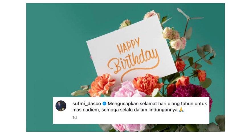 Menginjak Usia 42 Tahun, Nadiem Makarim Dapat Ucapan Ulang Tahun Hangat dari Sufmi Dasco