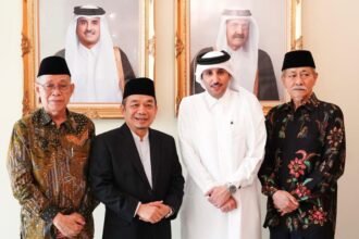 Kenang Jasa Sheikh Hamad Al Thani, PB Mathla'ul Anwar Sampaikan Duka ke Dubes Qatar