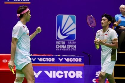 Tujuh wakil Indonesia melanjutkan perjuangan pada babak 16 besar China Open 2026 dengan target mengamankan tiket ke perempat final.