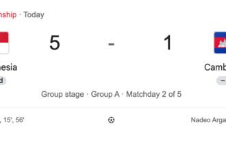Mitchell Baker Bikin Hat-trick! Skuad Garuda Bantai Kamboja 5-1 di Laga Pembuka Piala AFF 2026