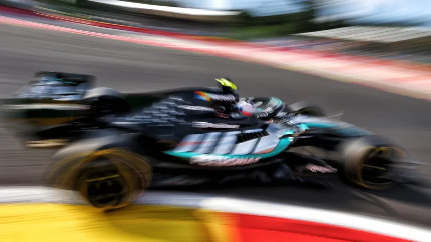 FP3 GP Belgia: Kimi Antonelli Menggila di Puncak, Lewis Hamilton Apes Tabrak Dinding Pembatas