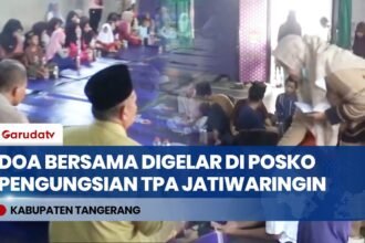 Kebakaran TPA Jatiwaringin Hari Ketujuh, Pengungsi dan Anak Yatim Gelar Doa Minta Hujan