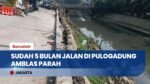 Bahayakan Pengendara! Jalan Cinta di Pulogadung Amblas 5 Bulan Belum Ada Perbaikan!