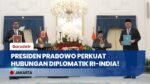 Hubungan Diplomatik Menguat, Presiden Prabowo Sambut PM India Narendra Modi di Istana Merdeka!