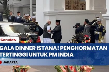 Diiringi Musik Nusantara, Presiden Prabowo Gelar Jamuan Kenegaraan Sambut PM India Narendra Modi