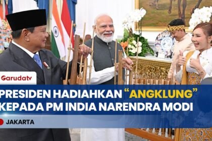 Presiden Prabowo Hadiahkan Angklung kepada PM Narendra Modi, Simbol Persahabatan Indonesia–India