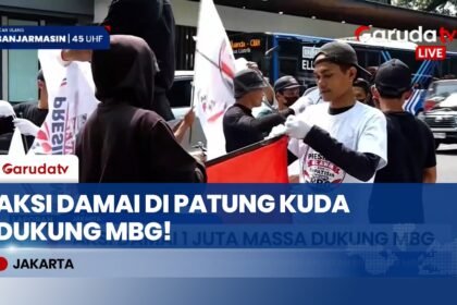 Diklaim Diikuti 1 Juta Massa, Aliansi Relawan Gelar Aksi Dukung Makan Bergizi Gratis di Patung Kuda