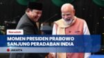 Momen Akrab Presiden Prabowo dan PM Narendra Modi Bareng Komunitas India di Jakarta