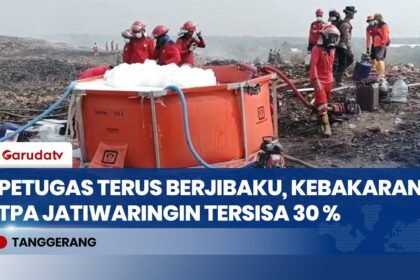 Kebakaran TPA Jatiwaringin Belum Padam, Tersisa 30 & Area Terbakar