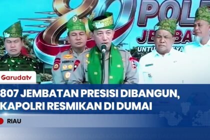 Kapolri Resmikan Jembatan Merah Putih Presisi ke-80 di Riau, Perkuat Akses dan Ekonomi Warga