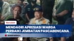 Mendagri Tinjau Jembatan Tajuk Enang-Enang, Janji Perkuat Struktur dan Perlebar Akses