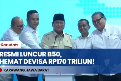Sah Diluncurkan Presiden Prabowo! BBM B50 Sukses Hemat Devisa Negara Rp170 Triliun