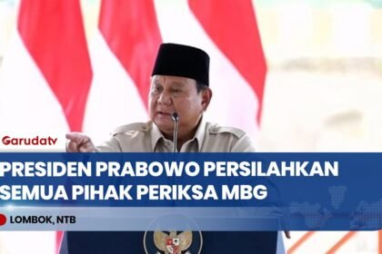Presiden Prabowo Minta Warga Pantau Dapur MBG: Gampang, Laporkan Langsung Lewat TikTok!