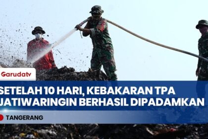 Kebakaran TPA Jatiwaringin Padam 100 Persen, BNPB Lanjutkan Fase Pendinginan