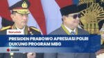 HUT Bhayangkara ke-80, Presiden Prabowo: Saya Tidak Ragu Kinerja Polri Dukung MBG