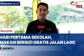 Hari Pertama Masuk Sekolah! Program Makan Bergizi Gratis Kembali Bergulir di SMAN 28 Jakarta