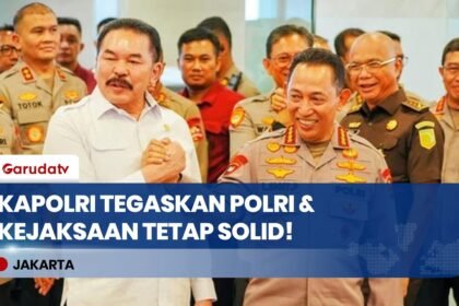 Jaga Sinergitas, Kapolri Listyo Sigit dan Jaksa Agung Tegaskan Institusi Tetap Solid