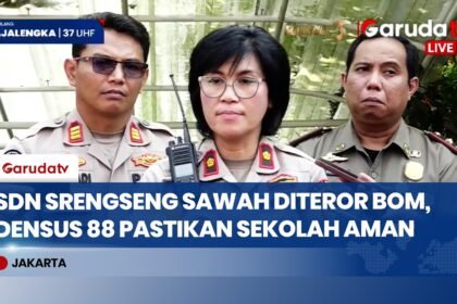 SDN Srengseng Sawah 15 Diteror Bom, Gegana dan Densus 88 Pastikan Sekolah Aman