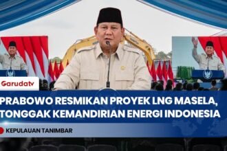 Presiden Prabowo Resmikan Groundbreaking LNG Abadi Masela Secara Daring