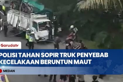 Kecelakaan Beruntun di Sibolangit, Sopir Truk Tronton Ditahan Polisi