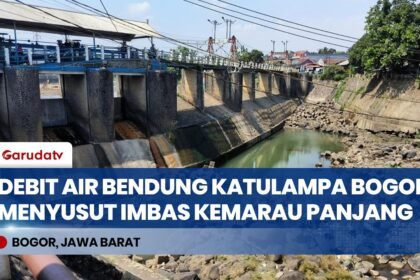 Tinggi Muka Air Bendung Katulampa Tembus Titik Nol Sentimeter Imbas Kemarau Jabar