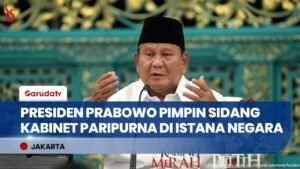 Pimpin Sidang Kabinet, Presiden Prabowo Paparkan Evaluasi & Integrasi Program Pengentasan Kemiskinan