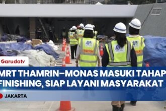 Progres Pembangunan Stasiun MRT Thamrin–Monas Capai 93 Persen, Ditargetkan Beroperasi 2027