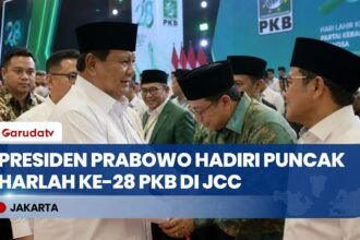 Presiden Prabowo dan Sejumlah Ketua Umum Parpol Hadiri Puncak Harlah Ke-28 PKB