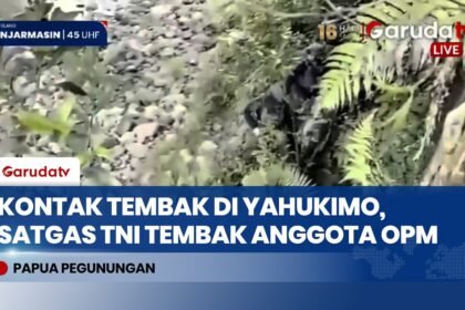 Satgas TNI Tembak Anggota OPM Saat Evakuasi Korban Penyerangan di Yahukimo