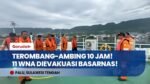 Terombang-ambing 10 Jam di Laut, Basarnas Evakuasi 11 WNA Korban Kapal Tenggelam di Teluk Tomini