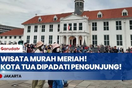 Murah Meriah! Ribuan Pengunjung Padati Kota Tua Jakarta untuk Libur Akhir Pekan