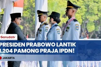 Presiden Prabowo Lantik 1.204 Pamong Praja Muda IPDN Angkatan 33 di Jatinangor