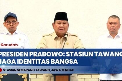 Presiden Prabowo: Pelestarian Stasiun Tawang Jaga Identitas & Memori Sejarah Bangsa!