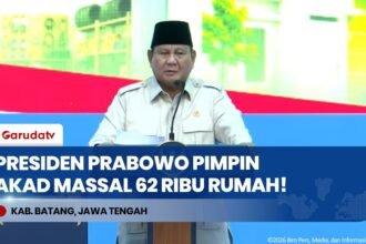 Pimpin Akad Massal 62 Ribu Rumah Subsidi, Presiden Prabowo Akselerasi Program 3 Juta Rumah