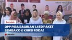 DPP PIRA Bagikan 1.450 Paket Sembako, Kursi Roda, & Santunan Ratusan Anak Yatim di Jakarta Timur