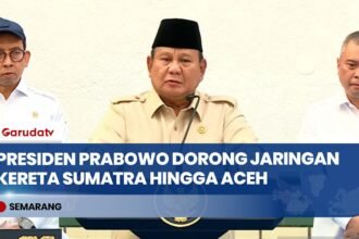 Presiden Prabowo Targetkan Jalur Kereta Lampung–Banda Aceh Terhubung Lewat Trans Sumatra Railway