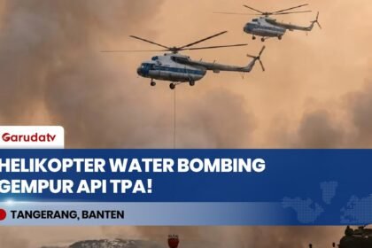 2 Helikopter Water Bombing Diterjunkan! Hari Ke-4 Kebakaran TPA Jatiwaringin Masih Dikepung Asap