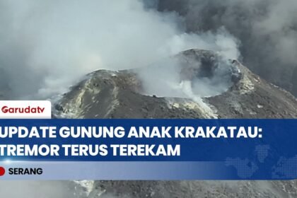 Aktivitas Vulkanik Meningkat, Gunung Anak Krakatau Rekam 23 Gempa dalam Satu Jam