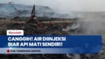 Tanpa Henti! Petugas Pakai Injeksi Pipa Otomatis untuk Gempur Titik Api Bawah Tanah TPA Jatiwaringin