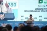 Prabowo menyebut Program Biodiesel B50 menjadi tonggak sejarah yang mengangkat posisi Indonesia sebagai pemimpin pengurangan emisi karbon dunia.