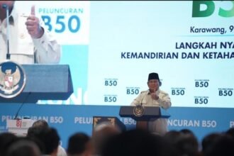 Prabowo menyebut Program Biodiesel B50 menjadi tonggak sejarah yang mengangkat posisi Indonesia sebagai pemimpin pengurangan emisi karbon dunia.