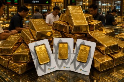 Harga emas Antam hari ini, Jumat 10 Juli 2026, naik Rp17.000 per gram menjadi Rp2.650.000. Simak daftar harga terbaru semua pecahan emas Logam Mulia.