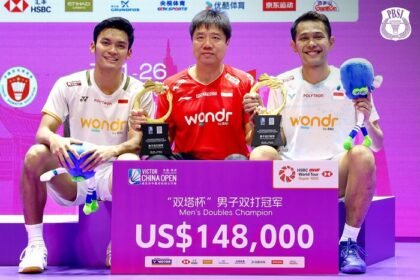 Fajar Alfian/Muhammad Shohibul Fikri mencetak sejarah dengan menyamai rekor Marcus/Kevin setelah menjuarai Japan Open dan China Open dalam dua pekan berturut-turut.