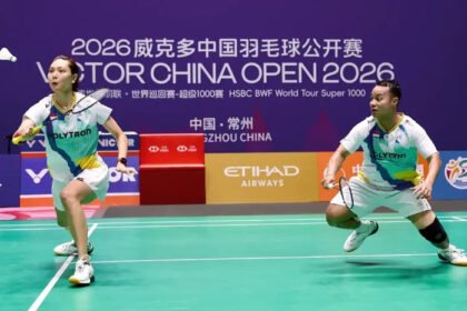 Rehan Naufal Kusharjanto/Gloria Emanuelle Widjaja harus mengakhiri langkah di babak 16 besar China Open 2026 usai dikalahkan unggulan ketiga asal Denmark.