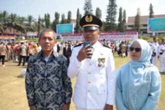 Purna Praja IPDN Angkatan XXXIII menegaskan komitmen mengabdi kepada masyarakat usai dilantik Presiden Prabowo Subianto di Kampus IPDN Jatinangor, Sumedang.