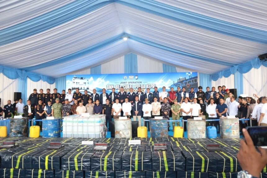 BNN Gagalkan Penyelundupan 2,6 Ton Sabu Cair, Selamatkan 14,1 Juta Jiwa