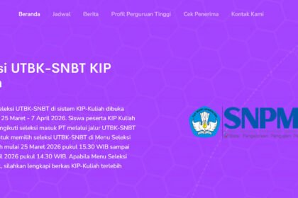 Cara Mengetahui Status KIP Kuliah 2026 (Foto: Website KIP Kuliah Kemendiktisaintek)