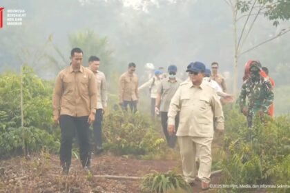 Dari Pontianak ke Palangkaraya, Prabowo Turun Langsung Tangani Karhutla